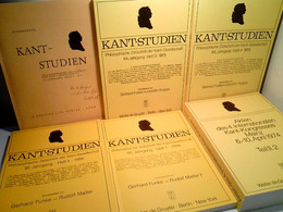 Konvolut Bestehend Aus 6 Bänden, Zum Thema: Kant Studien. - Filosofía