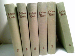 Konvolut Bestehend Aus 6 Bänden (von 8), Zum Thema: Luthers Werke In Auswahl. - Filosofía