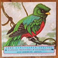 Vereinte Nationen Jahresmappe 2001 Mit Einigen Marken Gefährdeter Tiere Postfrisch - Autres