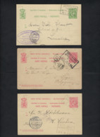 3 Carte Postales Cachet Differente BAHNPOST TRIER , BETTINGEN & RUMELANGE ; état + Details Voir Scan ! LOT 193 - 1895 Adolfo Di Profilo