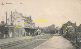 WASMES - La Gare - Carte Circulé 1916 Sous Occupation Allemande - Colfontaine