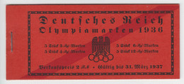 DR Markenheftchen MH 42.2 ** - Olympia 1936 Bessere Variante - Cuadernillos