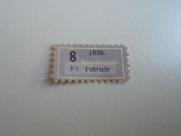 D188107 Hungary Membership Tax Stamp - Civil Servants   Közalkalmazottak    1950 - Fiscaux