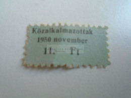 D188110  Hungary Membership Tax Stamp - Civil Servants   Közalkalmazottak    1950 - Fiscale Zegels