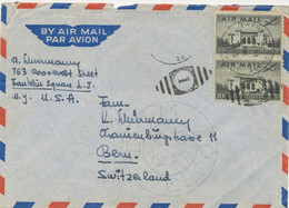 USA 1955, 10 C  (2x) Air Mail Building Of The Panamerican Union In Washington; Airplane Martin 2-0-2 On VF And Rare Cvr - Storia Postale