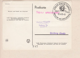 Karte Halle Saale 1960 Philipp Melanchthon  Heimatbeleg Sonderstempel - Autres