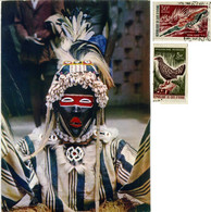 CÔTE D'IVOIRE  African Masks  Dan  Nice Stamps Birds - Côte-d'Ivoire