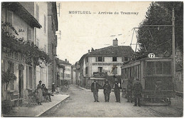 01 - MONTLUEL -  Arrivée Du Tramway, Café Restaurant - Montluel