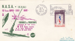 NASA - 12 FUSEES SUPER LOKI DART - EQUINOXE DE PRINTEMPS 18 US FUSEES LANCEES - KOUROU 19.3.1974   /1 - Autres & Non Classés