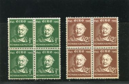 IRELAND/EIRE - 1943  DISCOVERY OF QUATERNIONS SET  BLOCK OF 4  MINT NH - Unused Stamps