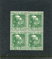IRELAND/EIRE - 1949  JAMES CLARENCE MANGAN BLOCK OF 4  MINT NH - Unused Stamps