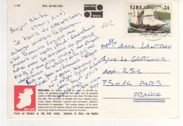 Timbre , Stamp  Yvert N° 602 " Navire , Voilier " Sur CP , Carte , Postcard De 86 - Cartas & Documentos