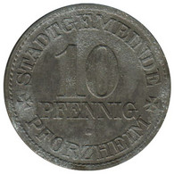 ALLEMAGNE - PFORZHEIM - 10.3 - Monnaie De Nécessité - 10 Pfennig 1917 - Monétaires/De Nécessité