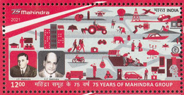 INDIA 2021, 75 Years Of MAHINDRA GROUP, Industries, Transport,  MNH(**) - Nuovi