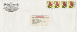 USA 1991, (29) C (4x) F Flower Stamp (FOR U.S. ADDRESSES ONLY) On Very Fine Cover From „FLORENCE, SC  295“ To Germany – - Covers & Documents