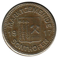 ALLEMAGNE - SONTHOFEN - 10.2 - Monnaie De Nécessité - 10 Pfennig 1917 - Monétaires/De Nécessité