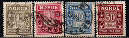 NORVEGIA - 1889 - CIFRA - AT BETALE - USATI - Usados