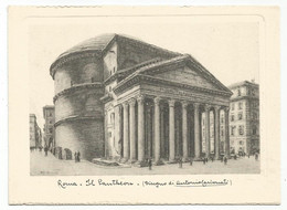 AB742 Roma - Il Pantheon - Illustrazione Illustration Carbonati / Non Viaggiata - Pantheon