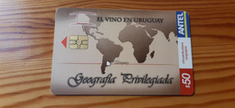 Phonecard Uruguay - Map - Uruguay