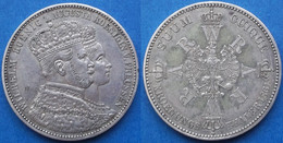 PRUSSIA - Silver Thaler 1861 A "Wilhelm & Augusta" KM# 488 - Edelweiss Coins - Taler & Doppeltaler