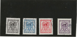 LAOS - TIMBRES N° 33 A 36 OBLITERE - ANNEE 1956 - Laos