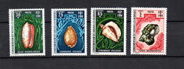 New Hebrides 1972 Set Sealife/shells Stamps (Michel 339/40, 342 And 33) Nice MNH - Nuevos