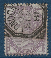 Grande Bretagne 1881 N°72 1 Pence Violet Obliération Dateur Special De LONDRES SUPERBE - Oblitérés