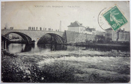 2 CARTES - VUE DU PONT - LE QUARTIER DE LA GARE - ARPAJON - Arpajon Sur Cere