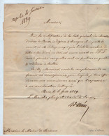 VP19.158 - PARIS 1839 - LS - Lettre Signée Du Baron D'ARNIM Ministre Plénipotentiaire De Prusse à Mr Le Maire De SAUMUR - Autres & Non Classés