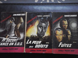 3 Livres Espionnage - Editions Fleuve Noir  N: 301 .303 503 La Peur Aux Doigts Fuites Mr Suzuki Lance Un S.O.S - Fleuve Noir