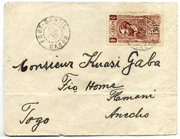 1933 GABON LETTRE OBLITEREE PORT-GENTIL 12 JUIN 33 POUR ANECHO TOGO - Cartas & Documentos