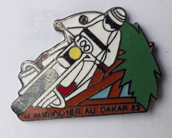 TT30 Pin's MOTO DAKAR 83 Vainqueur H AURIOL Qualité Egf Numéroté Signé Privilége Paris Palmier  Achat Immédiat - Motos