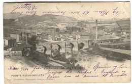 PAÍS VASCO Puente Nuevo-BOLUETA - Puente Nuevo (Ed. Landáburu Hermanas Nº 1030) 1906 Para Dinamarca - Vizcaya (Bilbao)