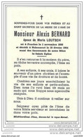 NOBRESSART ..-- Mr Alexis BERNARD , Né à FOUCHES En 1895 , Décédé à NOBRESSART En 1964 , époux De Maria LOUTSCH . - Attert