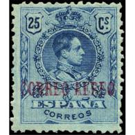 ES294STV-LPCFTCFR.España.Spain. Espagne.REY ALFONSO Xlll.MEDALLON .AEREO.1920.(Ed 294**)  Sin  Charnela - Nuevos