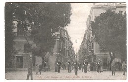 CADIZ Calle Duque De Tetouan Desfile Tropas ANIMACION 1906 - Cádiz