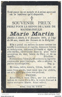 ATTERT ..-- Mademoiselle  Marie MARTIN , Née En 1894 , Décédée En 1914 . - Attert