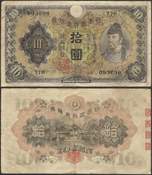 JAPAN - 10 Yen ND (1930) P# 40a Asia Banknote - Edelweiss Coins - Japan