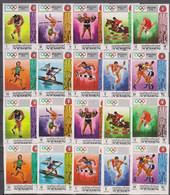 Olympics 1972 - Weightlifting - Soccer - Equestrian - YEMEN - Set 10v Perf.+imp. MNH - Zomer 1972: München