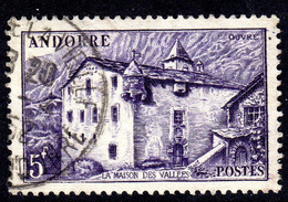 FRENCH ANDORRA - 1951 DEFINITIVE 5F STAMP FINE USED SG F121 - Usados