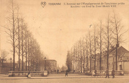 Tournai - L'Avenue Sur L'emplacement De La Petite Riviére, Au Fond La Tour HenriVIII.- Splendide Carte Animée - Tournai