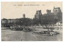 CPA 75 PARIS Quai De L'Hôtel De Ville N°533 - Andere & Zonder Classificatie