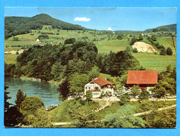 J399, Teufen, Restaurant Tössegg Am Rhein, 5, H. R. Leibacher, GF, Circulée 1966 Timbre Décollé - Egg