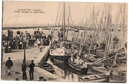 ILE-D'YEU - Place Dingler Et Avant-port (21 Aout 1929) - BATEAUX Et BELLE ANIMATION - Ile D'Yeu