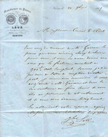 1865 ENTETE Lété Manufacture / Facteur De Pianos à Nantes V.Historique Choix D’un Piano Gaveau => Curcier Adet Bordeaux - 1800 – 1899