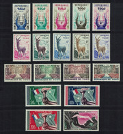 Togo Egret Bird Antelope Torch Flag Inscription 'Republique' 18v 1959 MNH SG#217-235 SC#350-363+C26-C30 - Togo (1960-...)