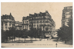 CPA 75 PARIS XV  Boulevard Lefèbvre à La Rue Olivier De Serres N°623 - Andere & Zonder Classificatie