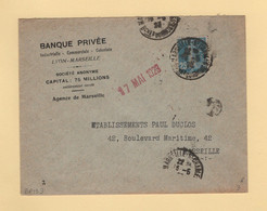 Perforation BP 153 - Perfore - Banque Privee - Marseille - 1923 - Type Semeuse - Sonstige & Ohne Zuordnung