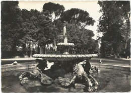 AB781 Roma - Villa Borghese - Fontana Dei Cavalli Marini / Viaggiata 1961 - Parchi & Giardini