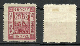 FAUX Poland 1917 Local Post Przedborz Michel 1 A (*) Fälschung Forgery - Neufs